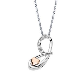 Diamond initial "J" necklace